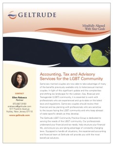 Geltrude Accounting Tax and Advisory Services for the LGBT Community Brochure